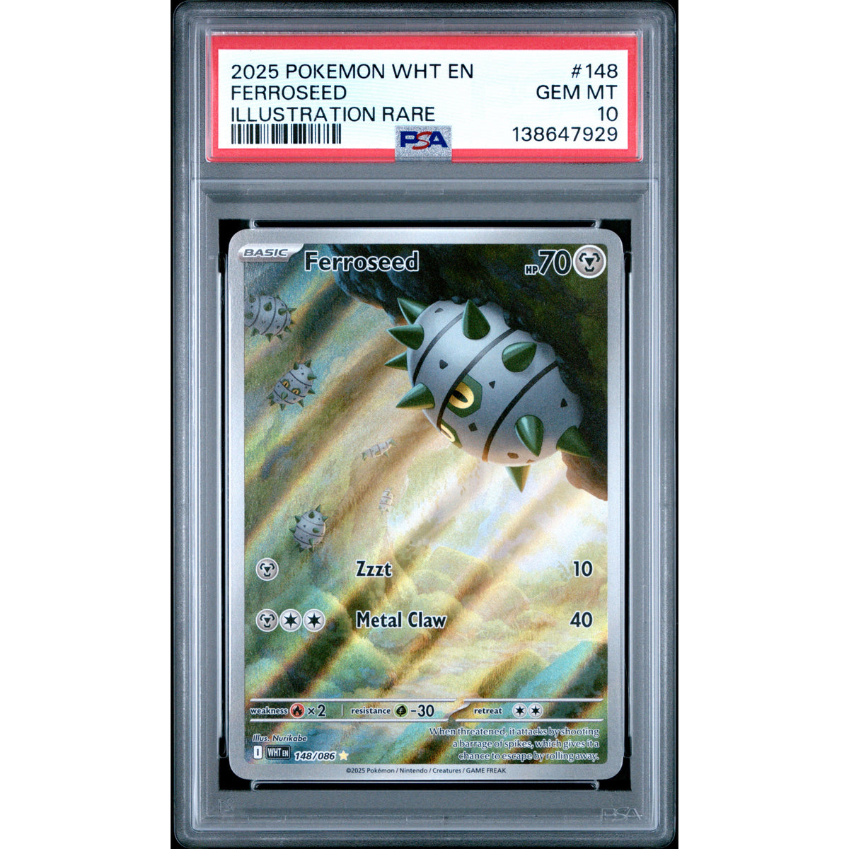 Pokémon TCG: Ferroseed #148 PSA 10-138647929