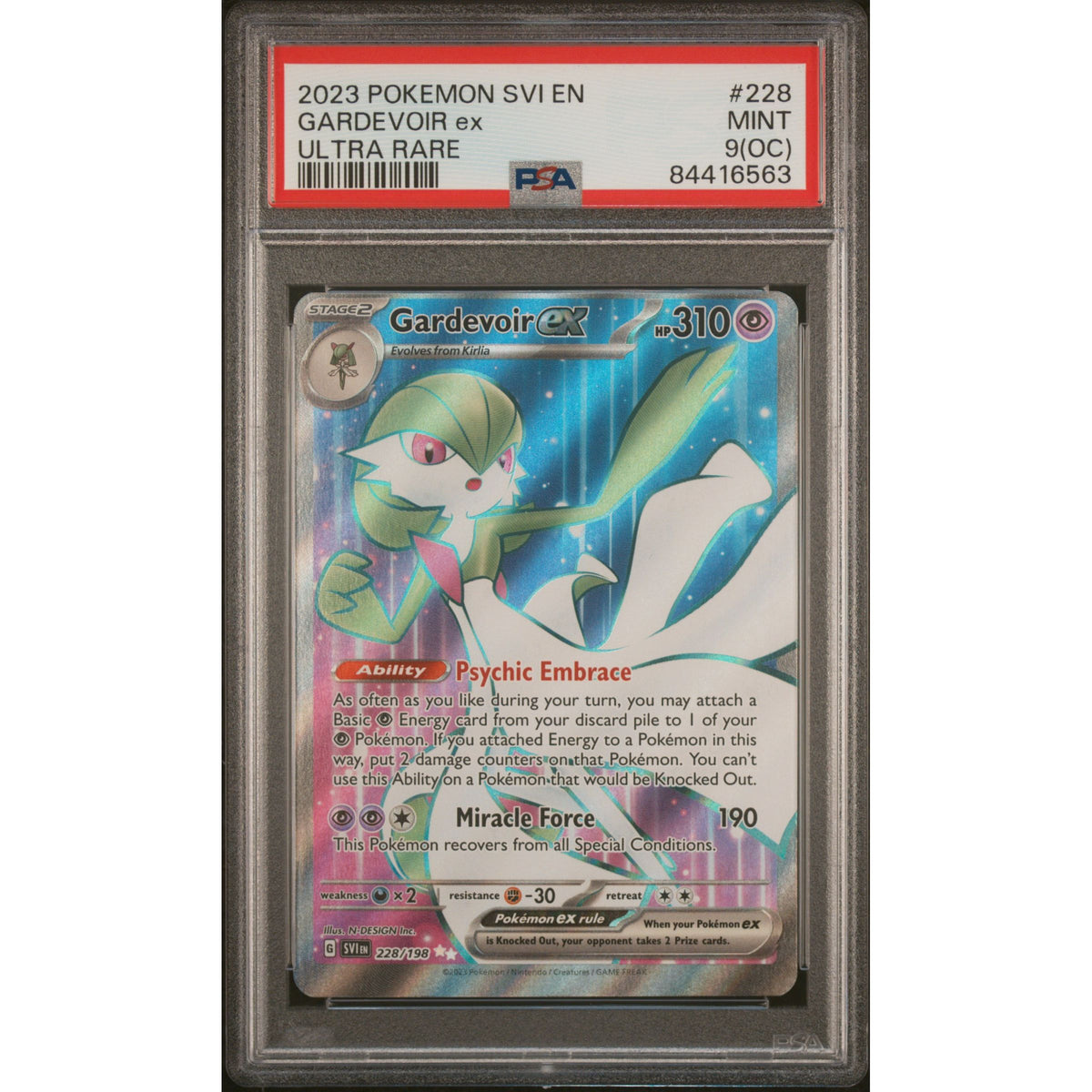 Pokémon TCG: Gardevoir Ex #228 PSA 9 - Scarlet & Violet-84416563