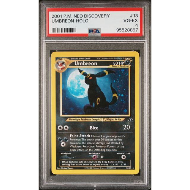 Pokémon TCG: Umbreon Holo #13 PSA 4-95528897