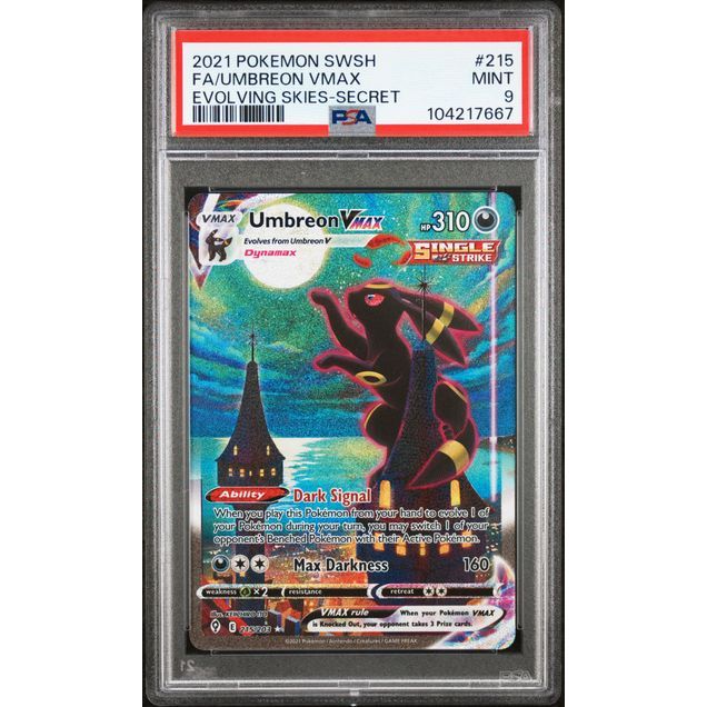 Pokémon TCG: Umbreon Vmax #215 PSA 9-104217667