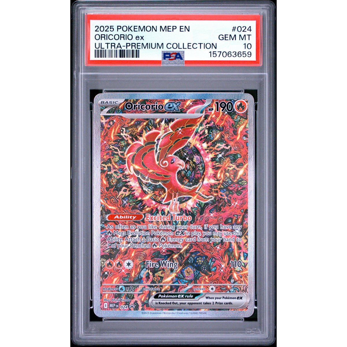 Pokémon TCG: Oricorio Ex #024 PSA 10-157063659