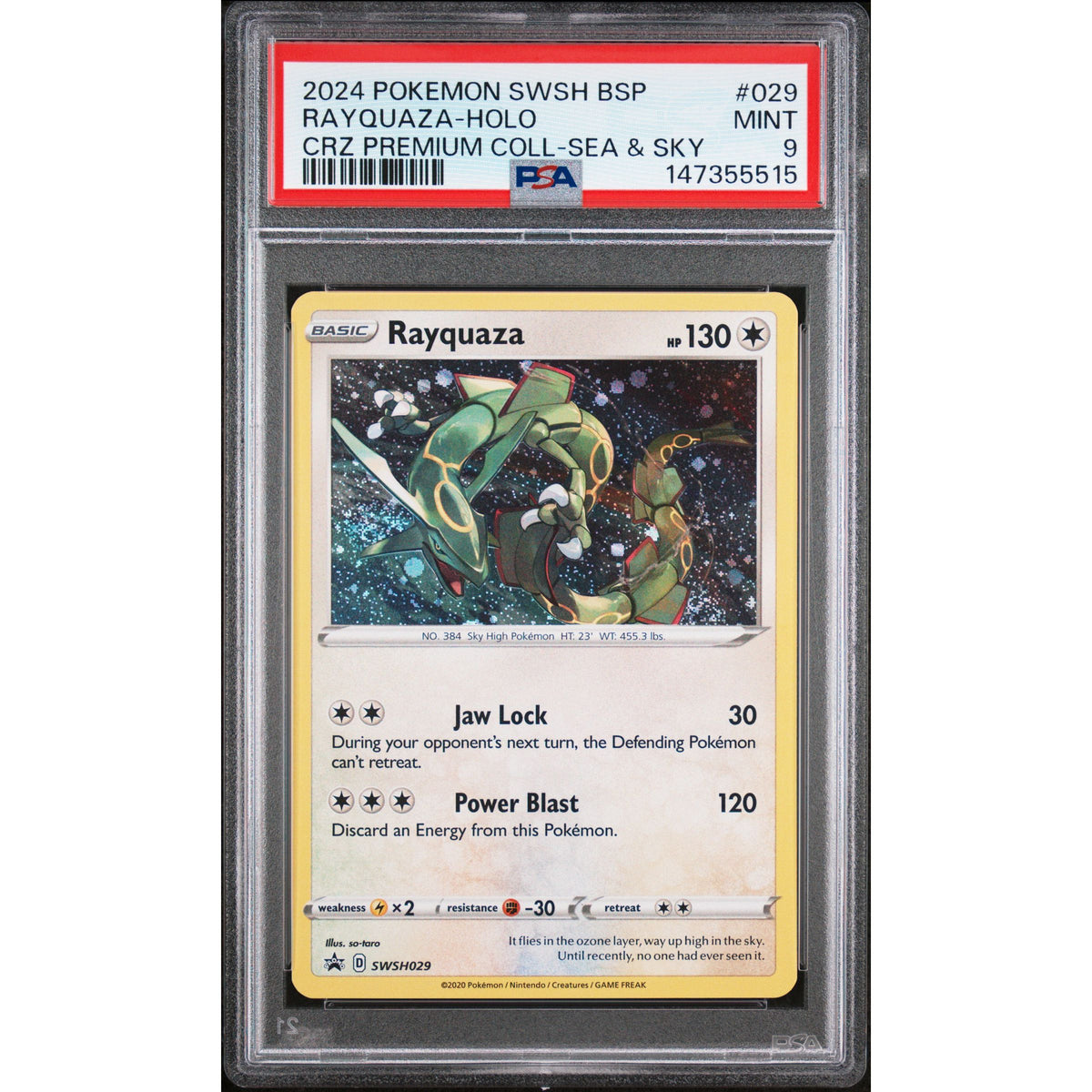 Pokémon TCG: Rayquaza Holo #029 PSA 9-147355515