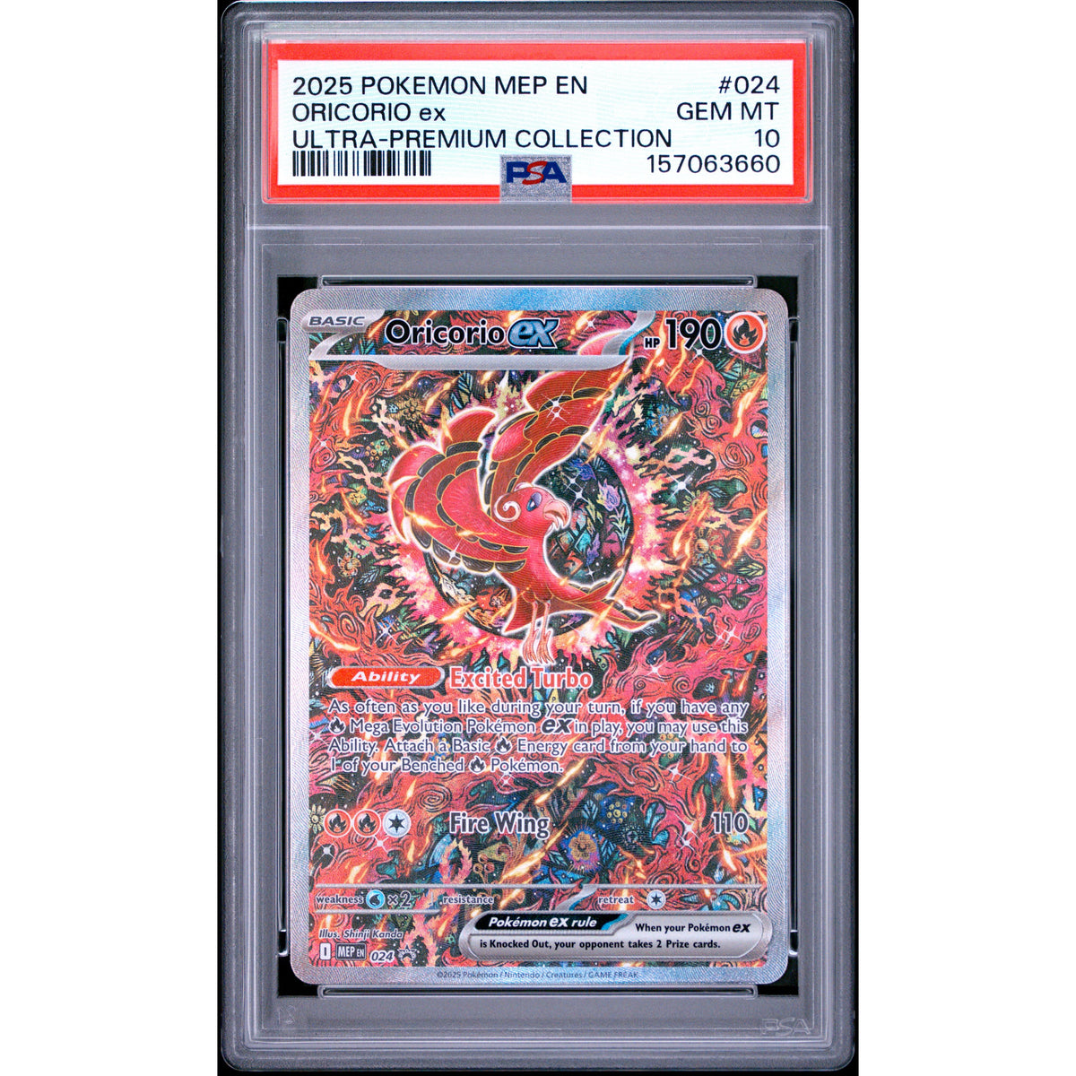 Pokémon TCG: Oricorio Ex #024 PSA 10-157063660