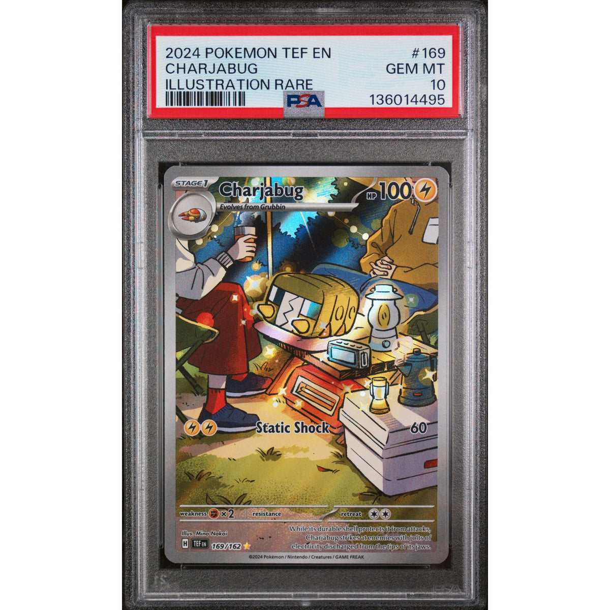 Pokémon TCG: Charjabug #169 PSA 10-136014495