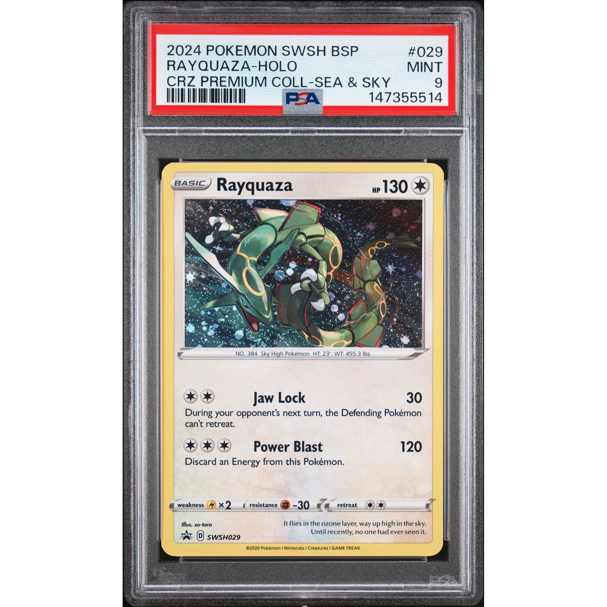 Pokémon TCG: Rayquaza Holo #029 PSA 9-147355514