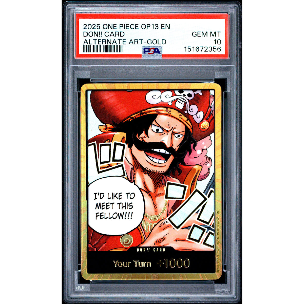 One Piece TCG: Don!! Card PSA 10-151672356