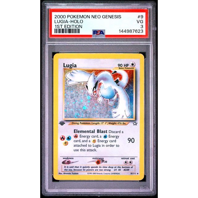 Pokémon TCG: Lugia Holo #9 PSA 3-144987623