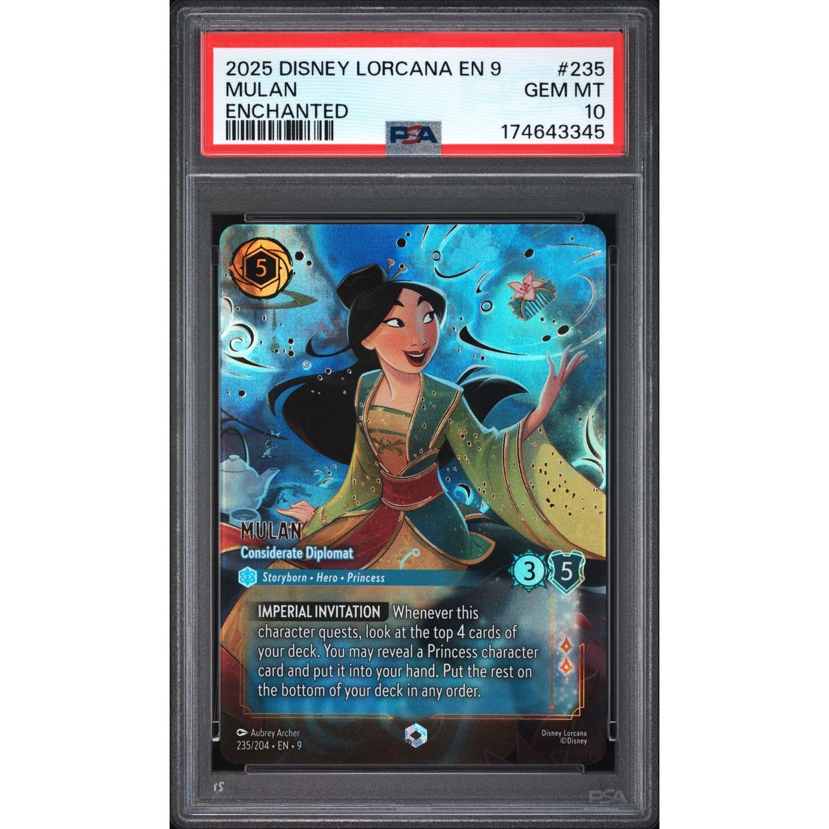 Lorcana: Mulan #235 PSA 10-174643345