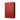 The Gemloader: Premium Samlekortmappe [360 pockets 3X3] is a closed, upright red leather portfolio with an embossed logo on the front, perfect for storing samlekort, shown against a plain white background.