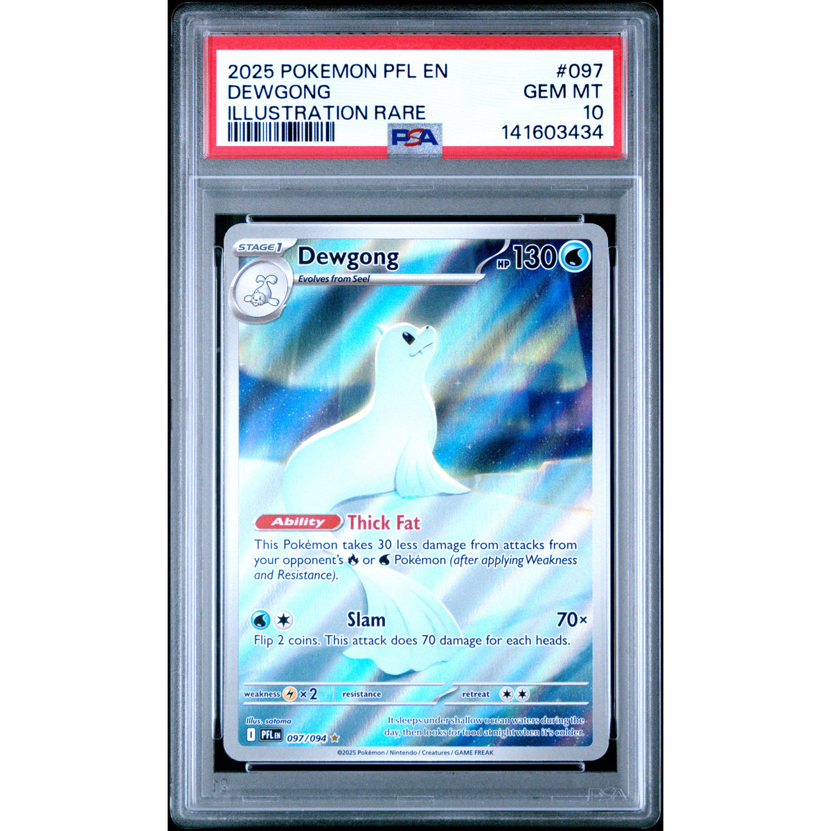 Pokémon TCG: Dewgong #097 PSA 10-141603434