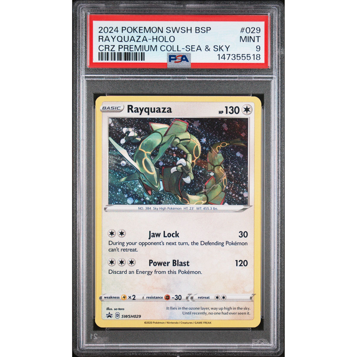 Pokémon TCG: Rayquaza Holo #029 PSA 9-147355518