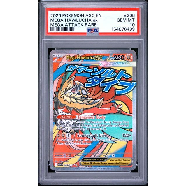 Pokémon TCG: Mega Hawlucha Ex #268 PSA 10-154876499