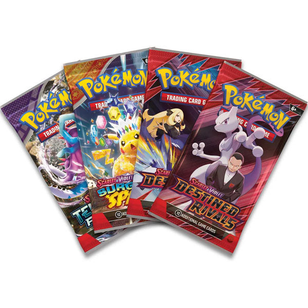 The Pokémon TCG: Team Rocket's Mewtwo ex Box by The Pokémon Company features holographic Mewtwo cards, Team Rocket branding, and Scarlet & Violet booster packs—ideal for expanding your Pokémon TCG collection.