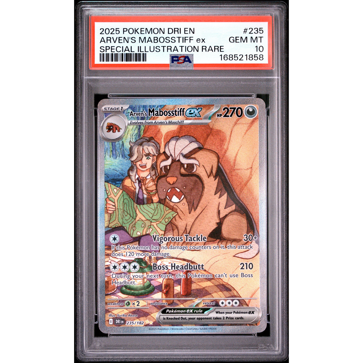 Pokémon TCG: Arven's Mabosstiff Ex #235 PSA 10-168521858