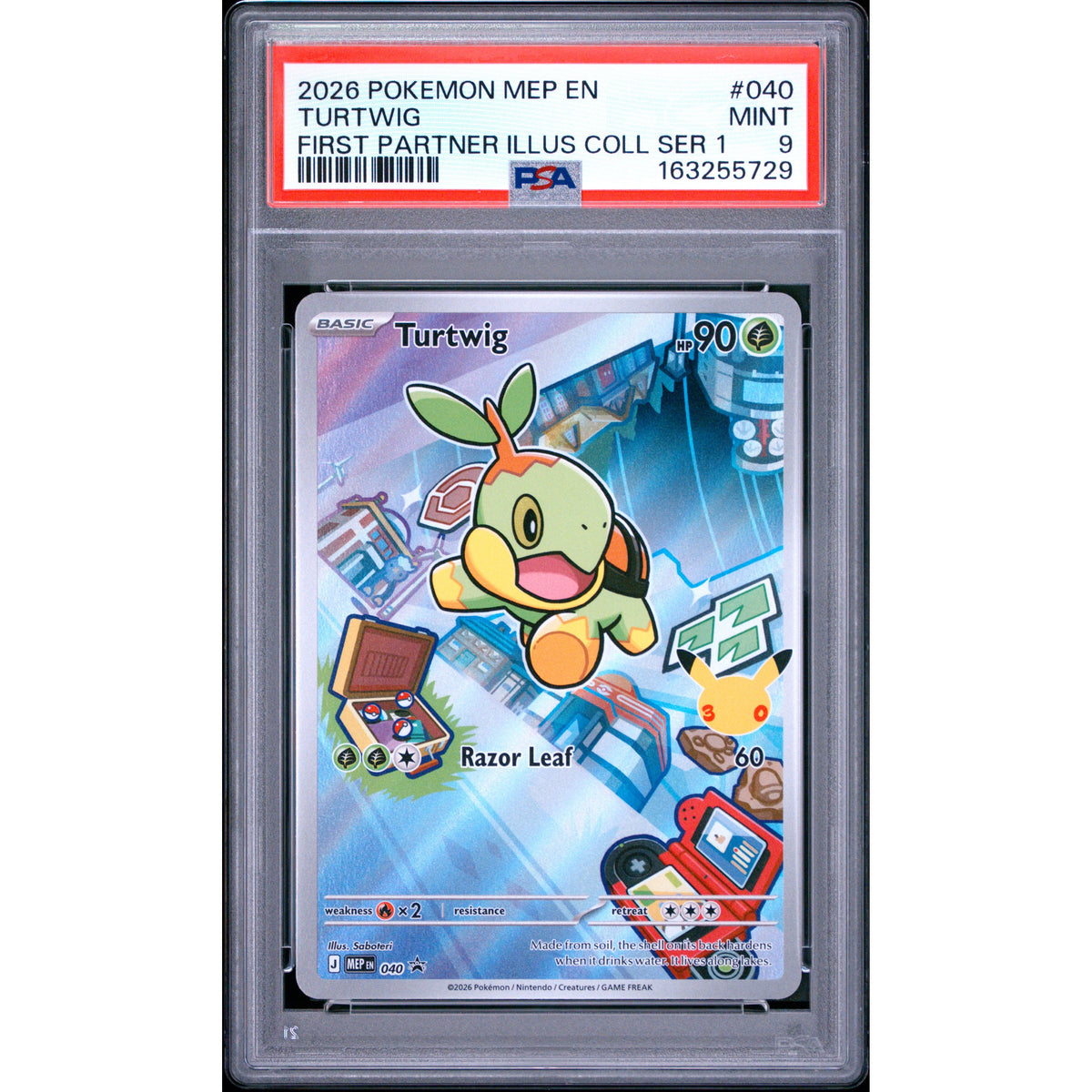 Pokémon TCG: Turtwig #040 PSA 9-163255729