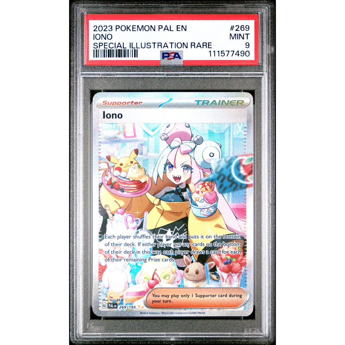 Pokémon TCG: Iono 269 PSA 9 - Paldea Evolved