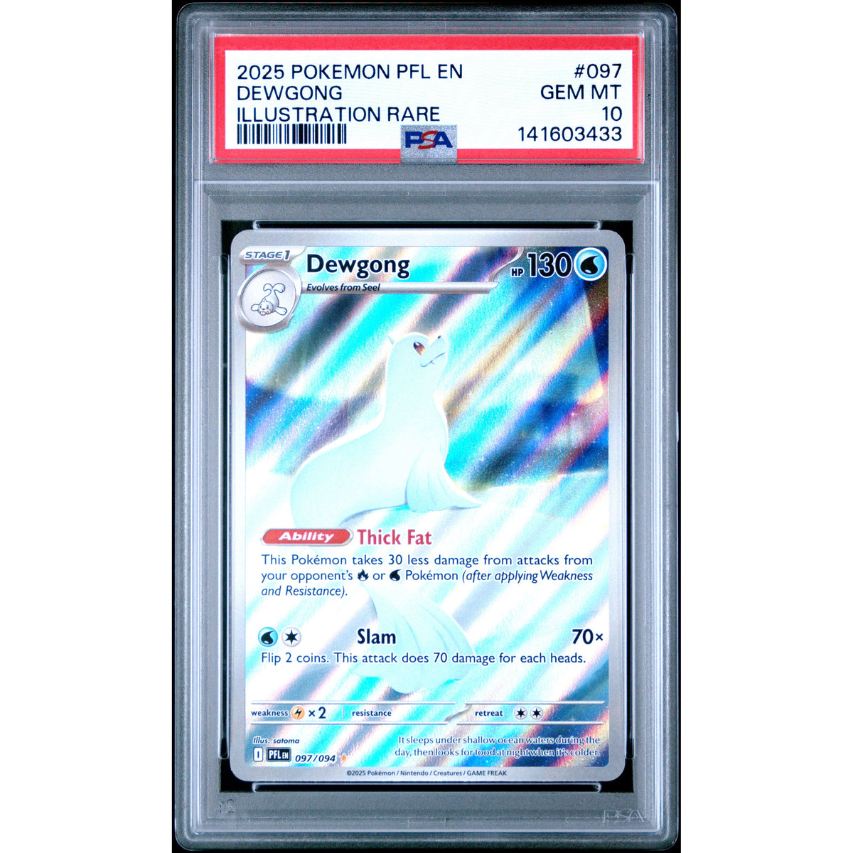 Pokémon TCG: Dewgong #097 PSA 10-141603433
