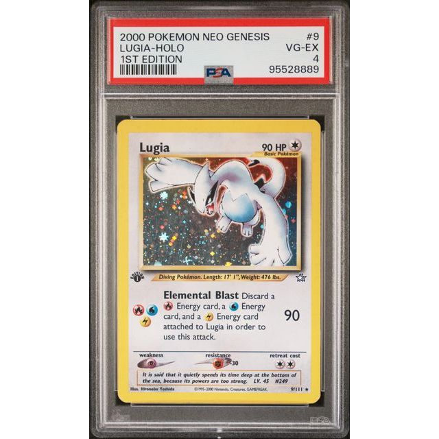 Pokémon TCG: Lugia Holo #9 PSA 4-95528889