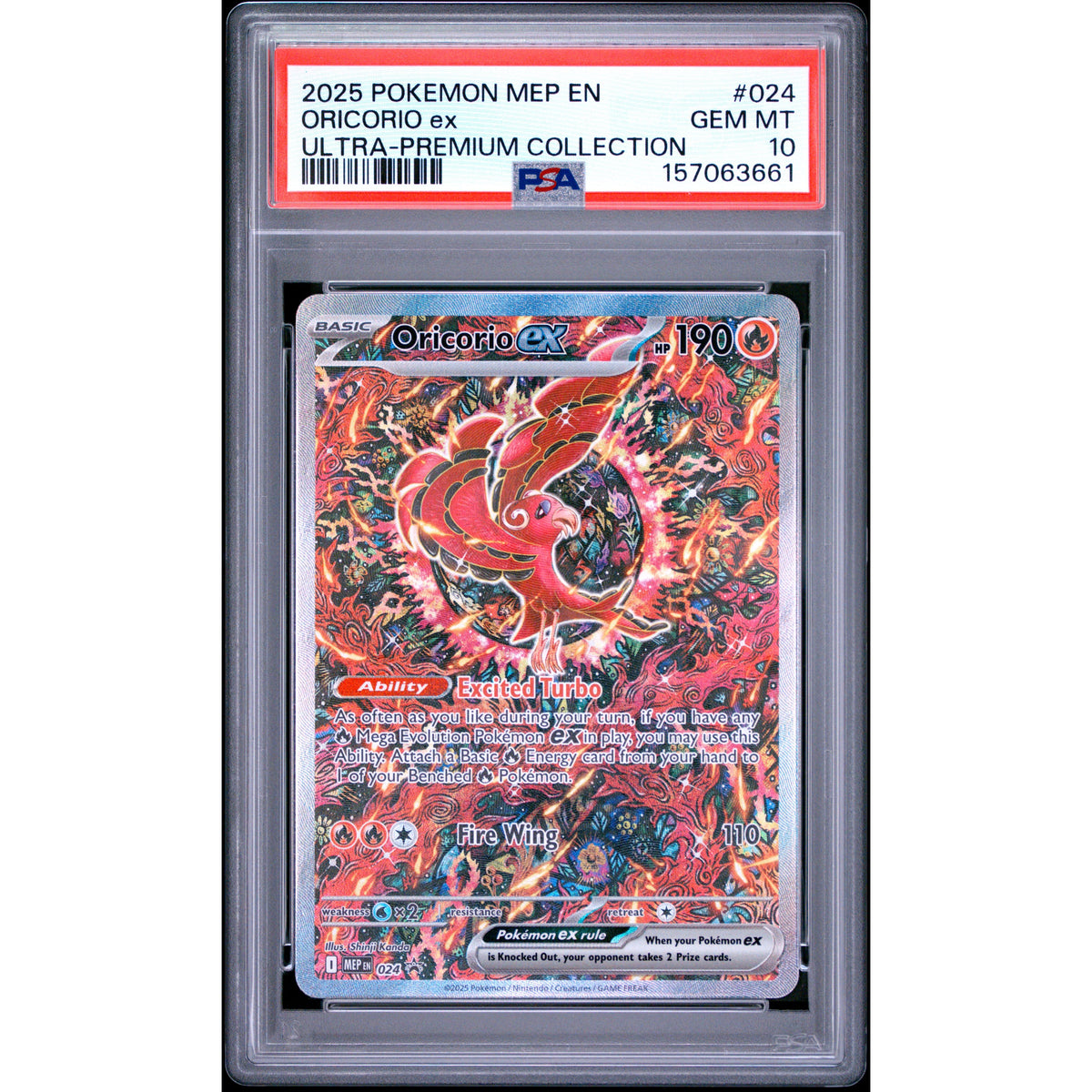 Pokémon TCG: Oricorio Ex #024 PSA 10-157063661