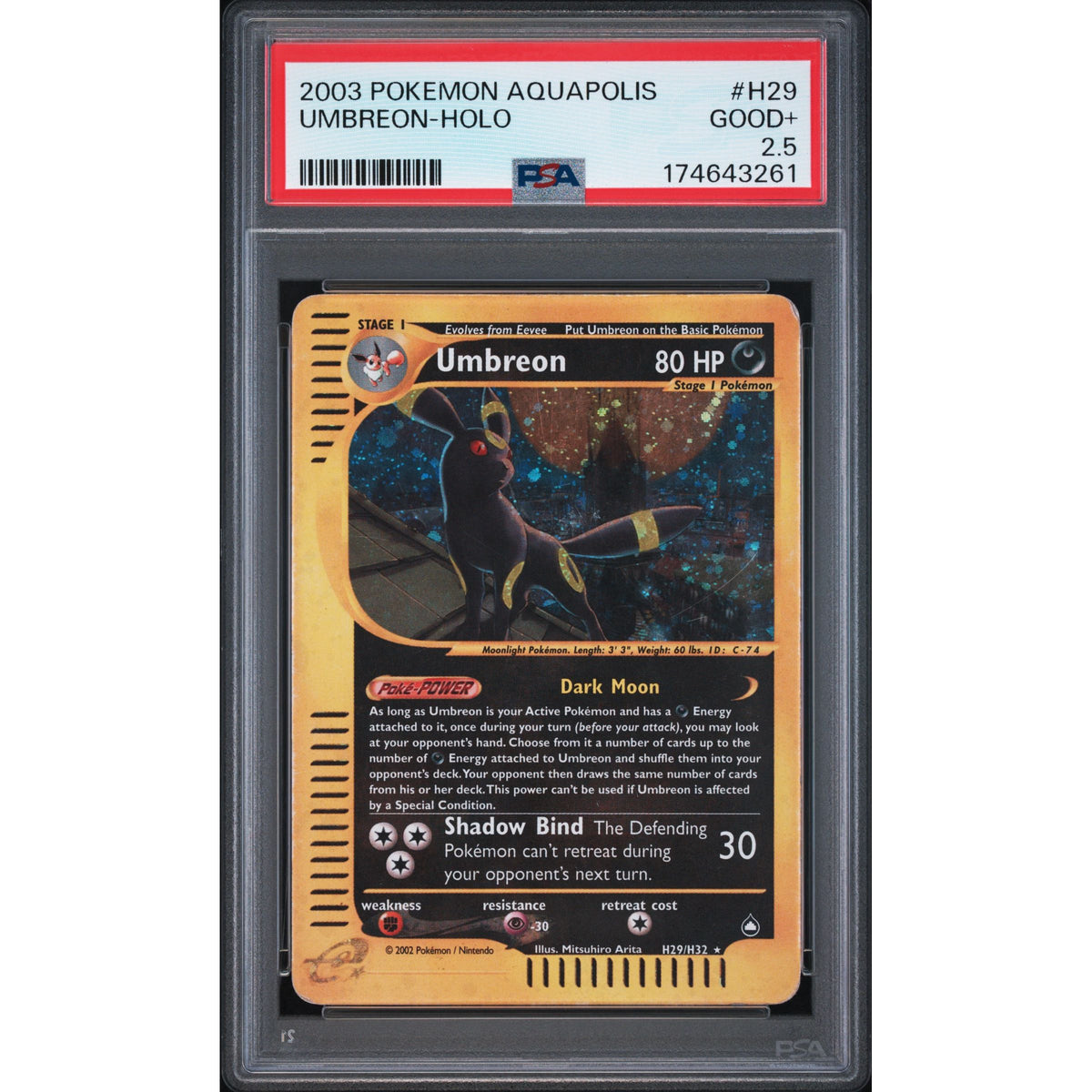 Pokémon TCG: Umbreon Holo #H29 PSA 2.5-174643261
