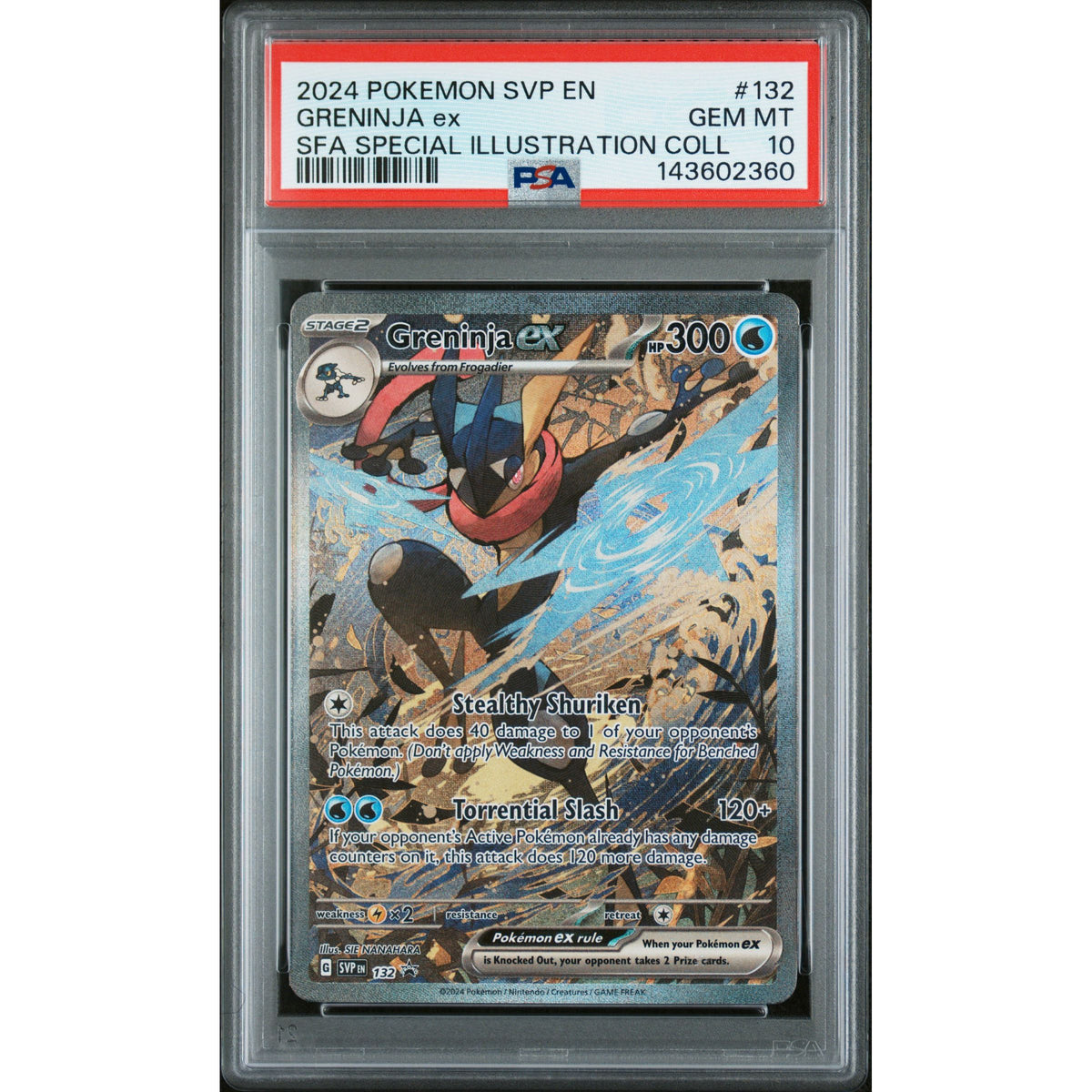 Pokémon TCG: Greninja Ex #132 PSA 10-143602360