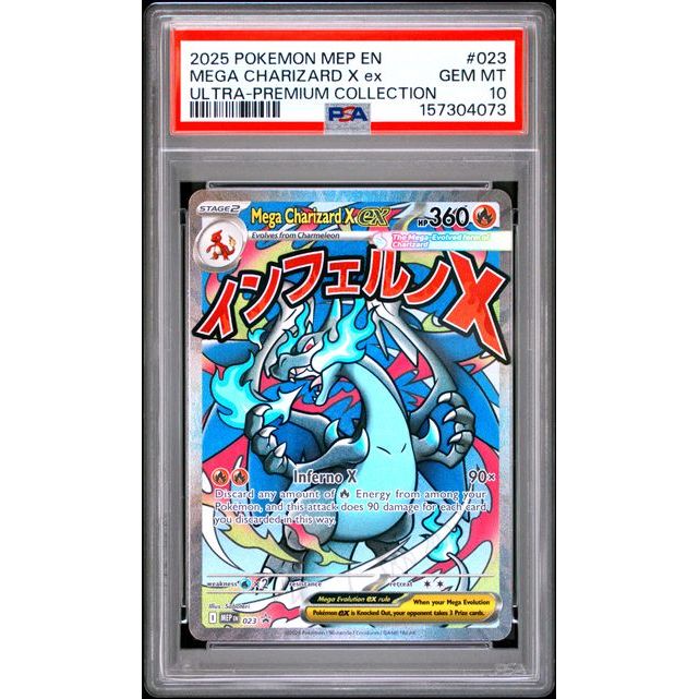 Pokémon TCG: Mega Charizard X Ex #023 PSA 10-157304073