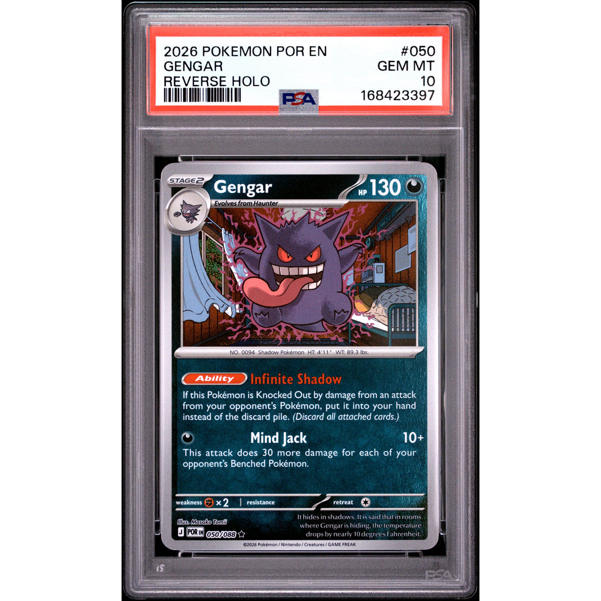 Pokémon TCG: Gengar #050 PSA 10-168423397