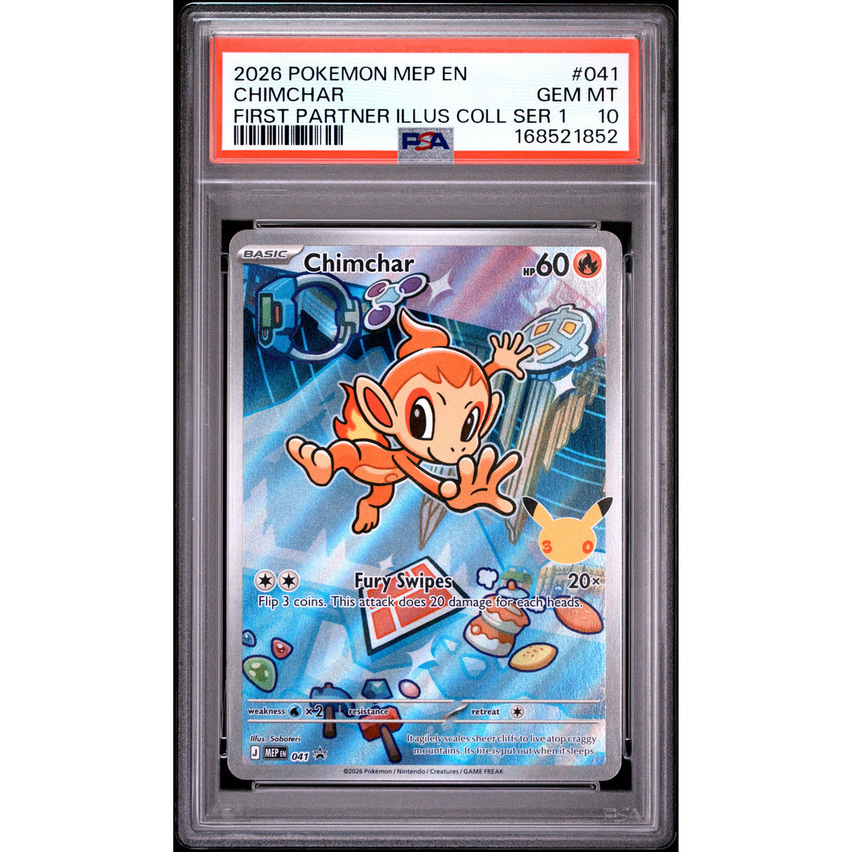 Pokémon TCG: Chimchar #041 PSA 10-168521852