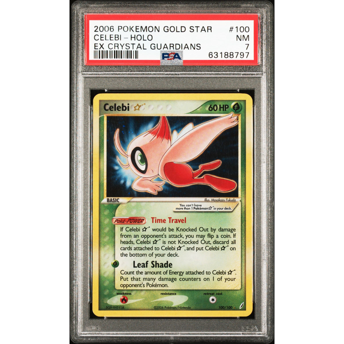 Pokémon TCG: Celebi Gold Star #100 PSA 7-63188797