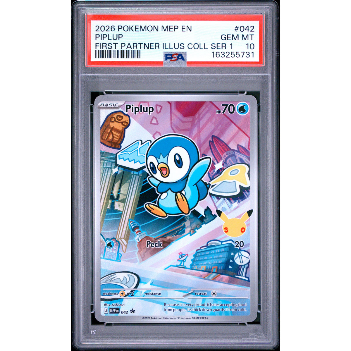 Pokémon TCG: Piplup #042 PSA 10-163255731