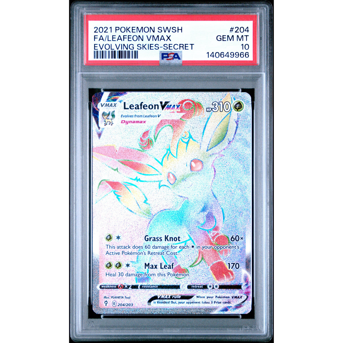 Pokémon TCG: Leafeon Vmax #204 PSA 10-140649966