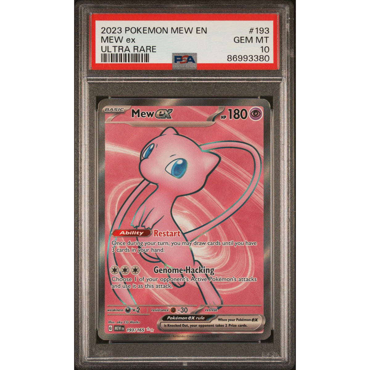Pokémon TCG: Mew Ex #193 PSA 10 - 151-86993380