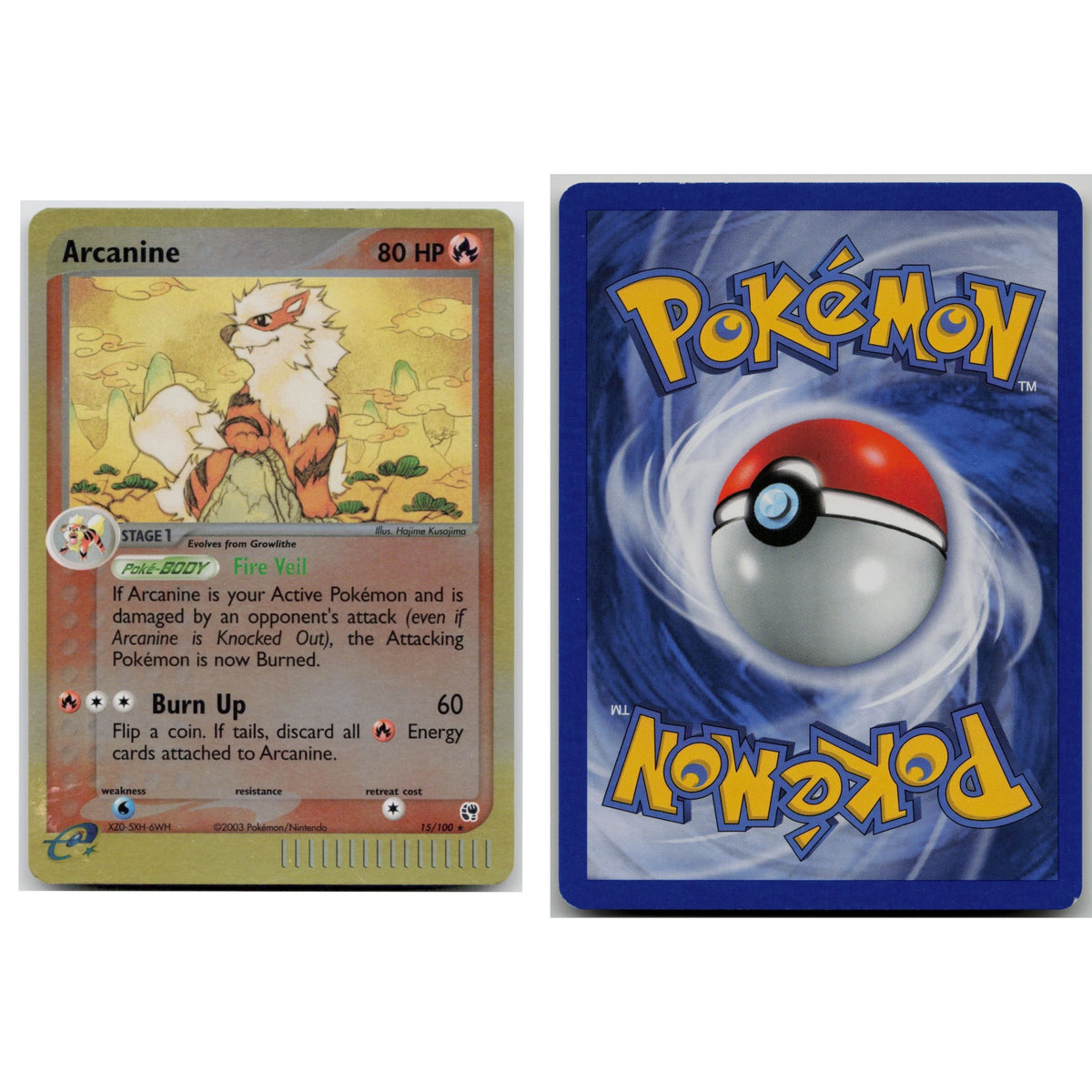 Pokémon TCG, Arcanine (EX Sandstorm #15)