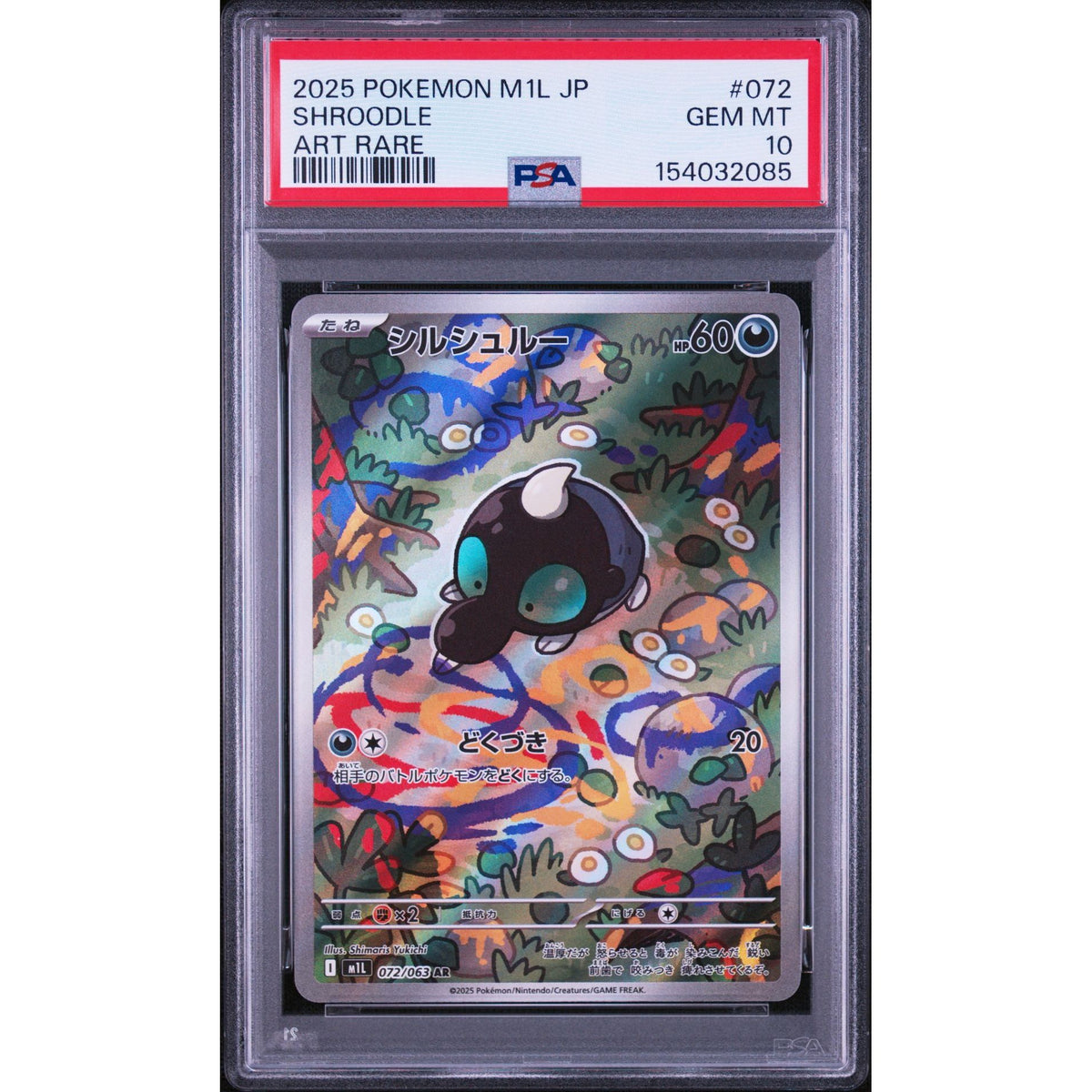Pokémon TCG: Shroodle #072 PSA 10-154032085