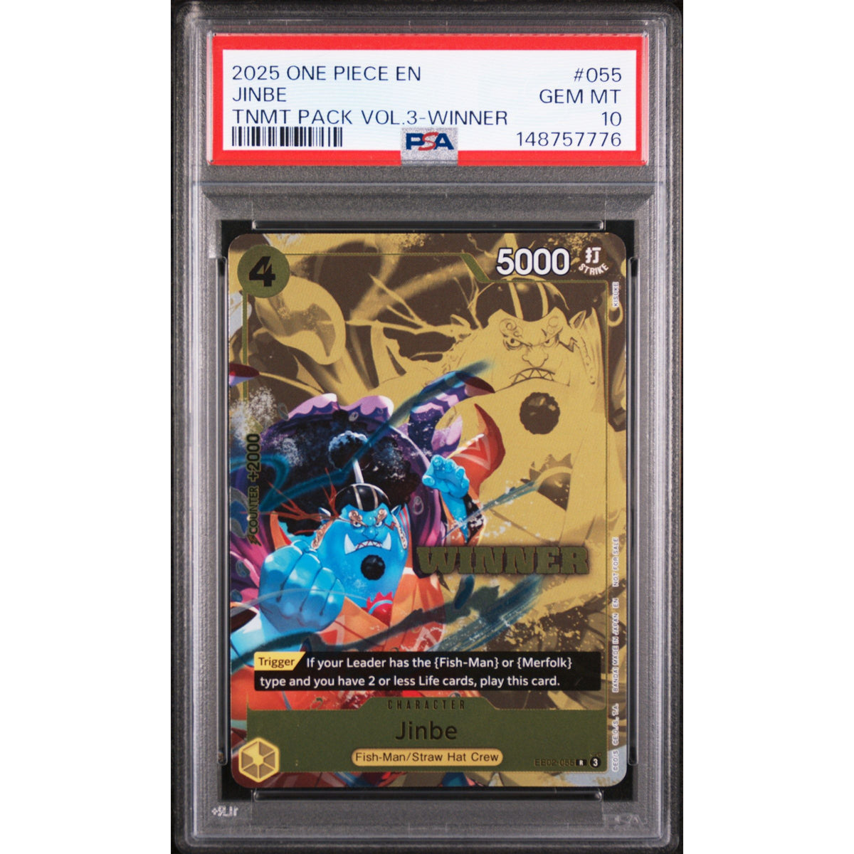 One Piece TCG: Jinbe #055 PSA 10-148757776
