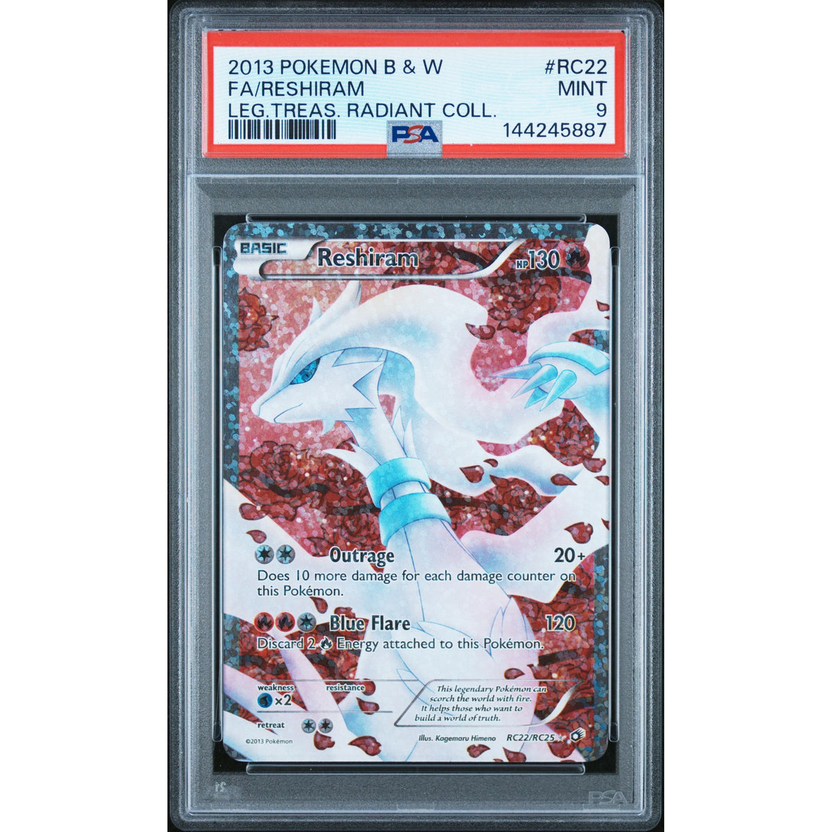 Pokémon TCG: Reshiram #RC22 PSA 9-144245887