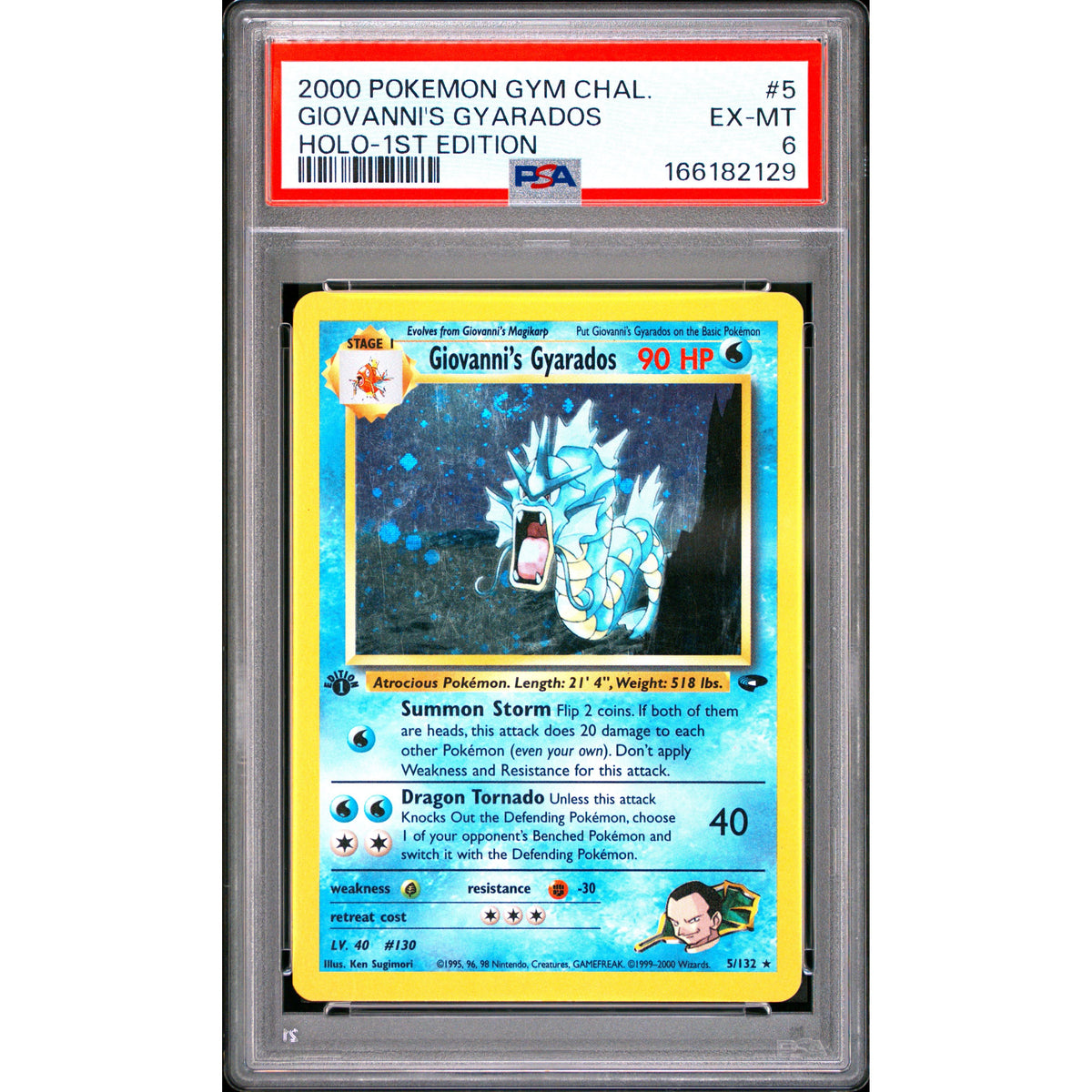 Pokémon TCG: Giovanni's Gyarados #5 PSA 6-166182129