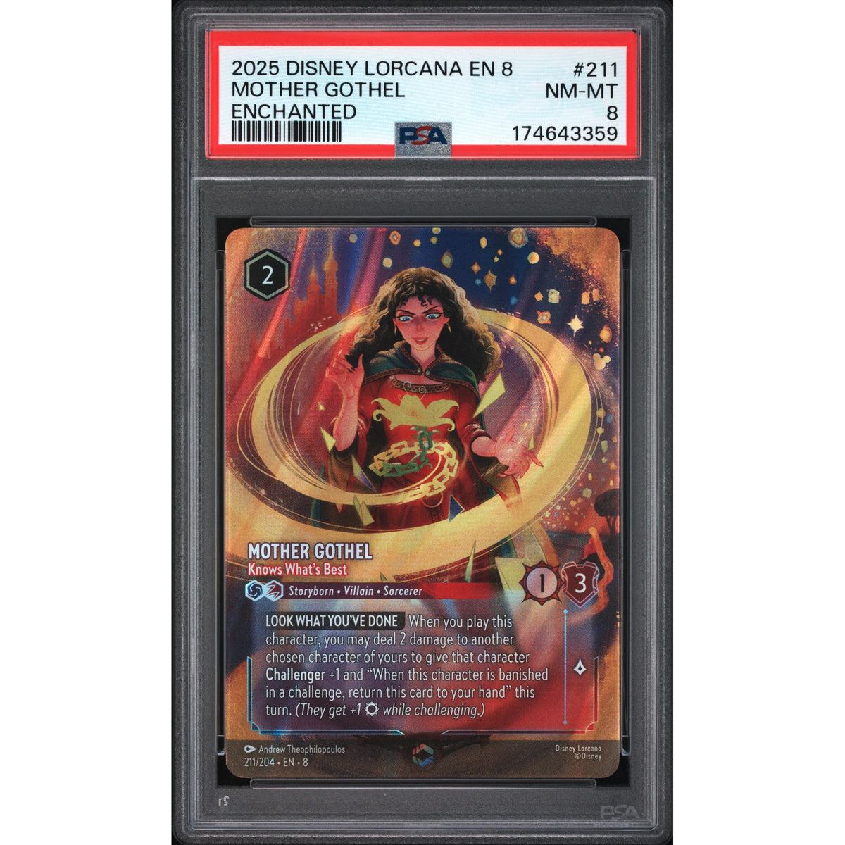 Lorcana: Mother Gothel #211 PSA 8-174643359