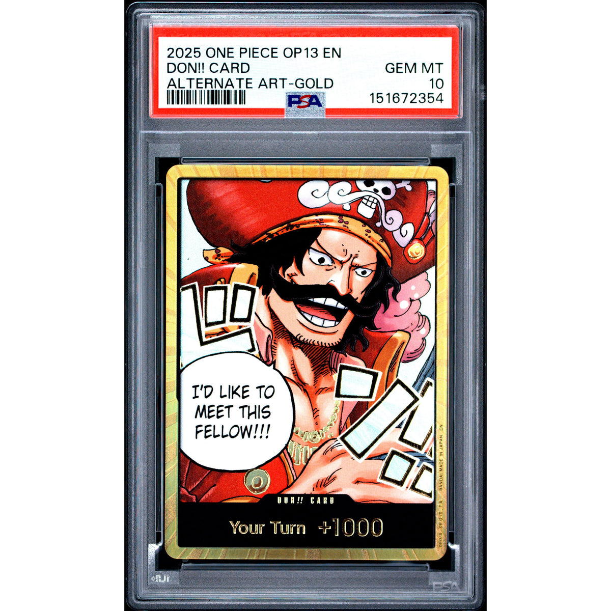 One Piece TCG: Don!! Card PSA 10-151672354