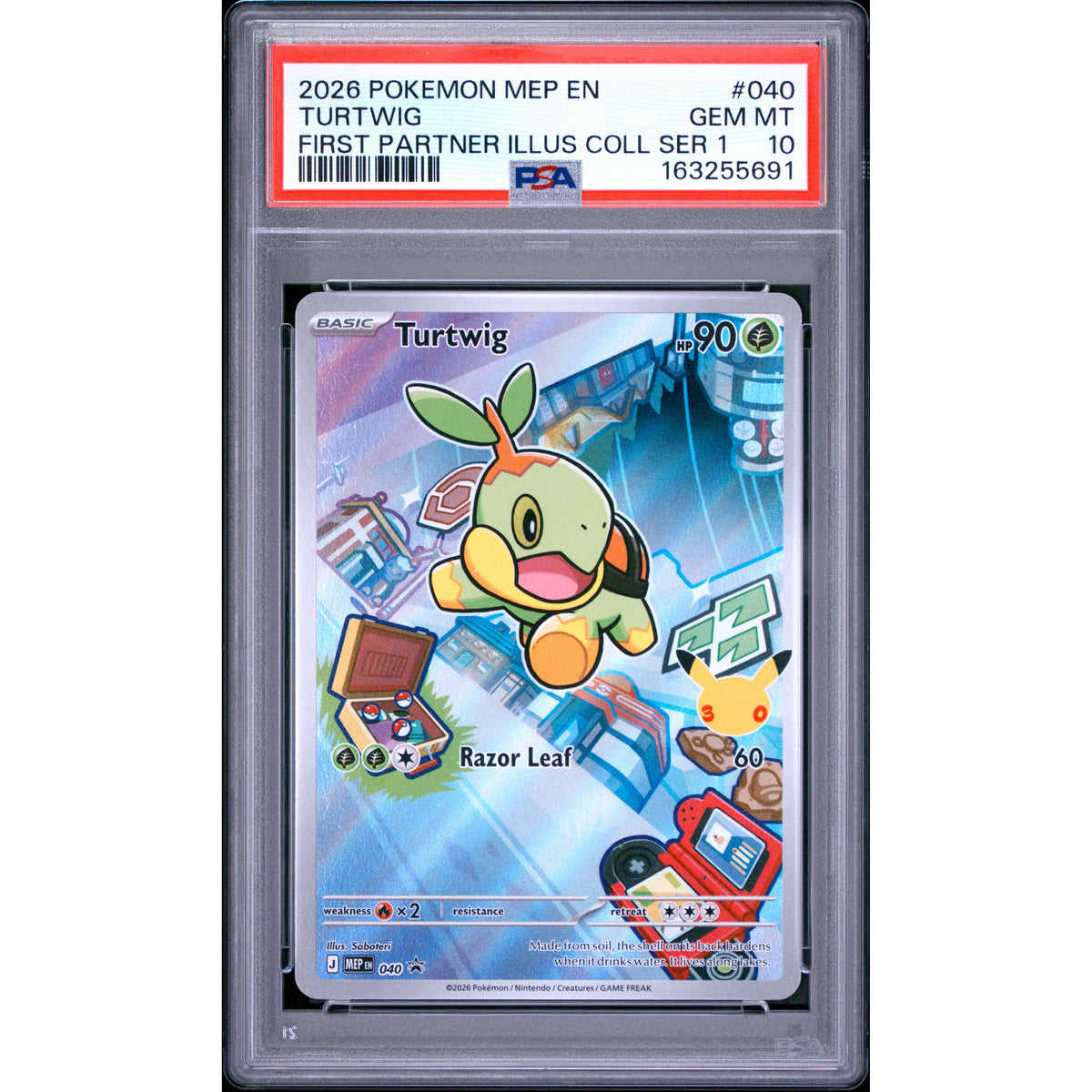 Pokémon TCG: Turtwig #040 PSA 10-163255691