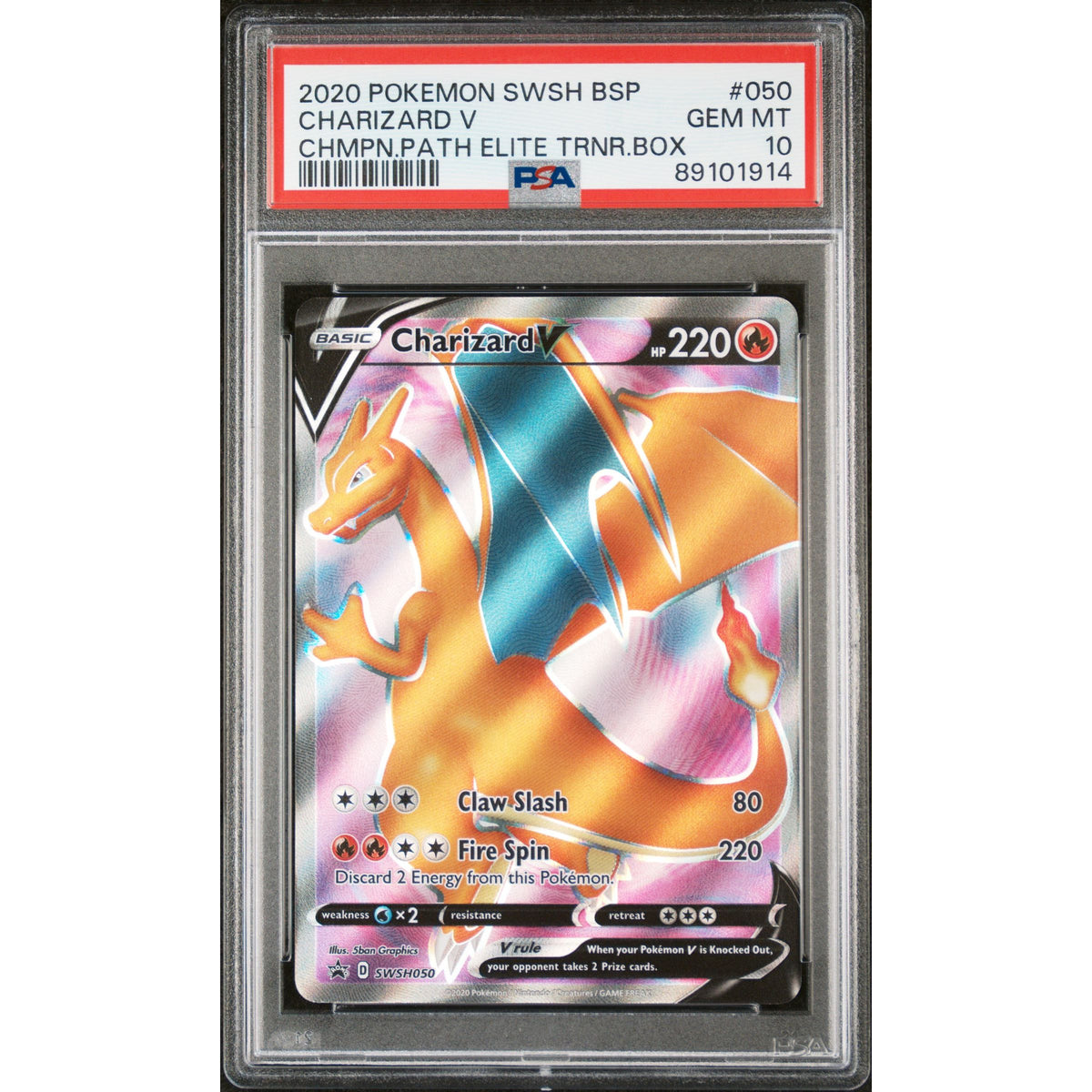 Pokémon TCG: Charizard V #050 PSA 10-89101914