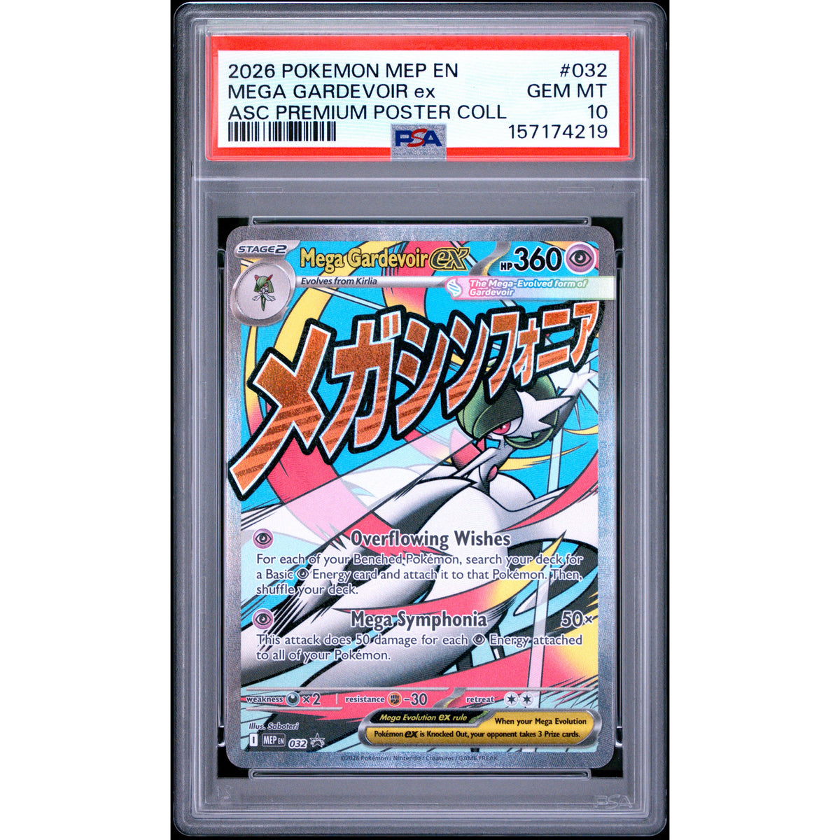Pokémon TCG: Mega Gardevoir Ex #032 PSA 10-157174219