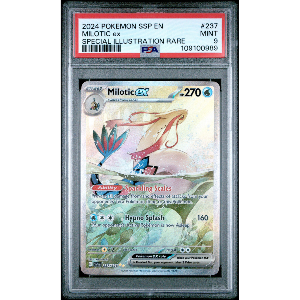 Pokémon TCG: Milotic Ex #237 PSA 9-109100989
