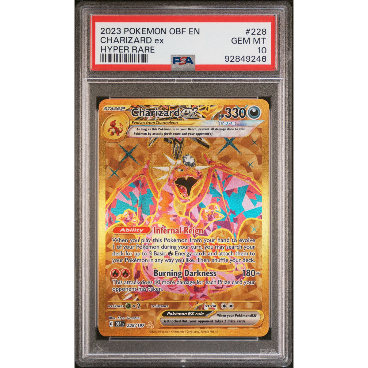 Pokémon TCG: Charizard Ex #228 PSA 10-92849246