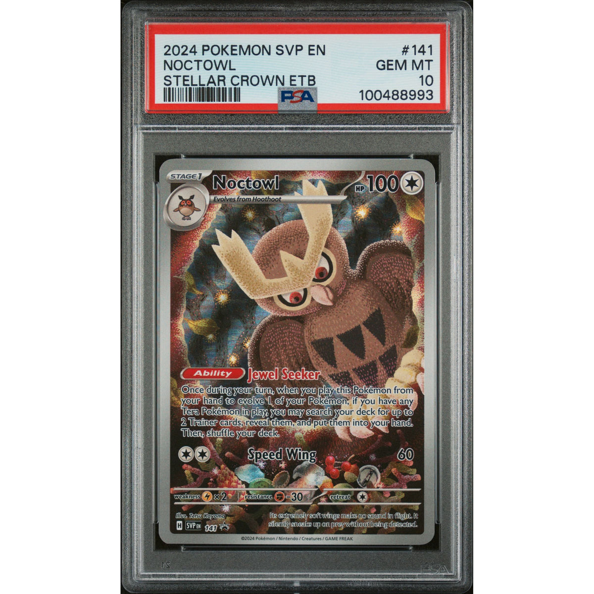 Pokémon TCG: Noctowl #141 PSA 10-100488993