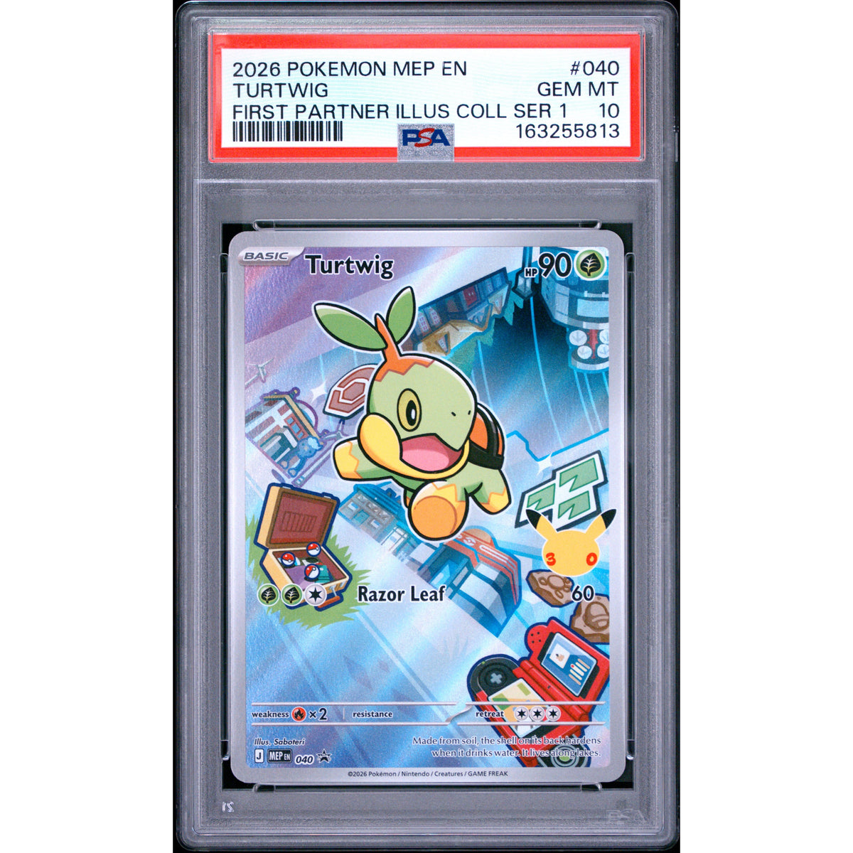 Pokémon TCG: Turtwig #040 PSA 10-163255813
