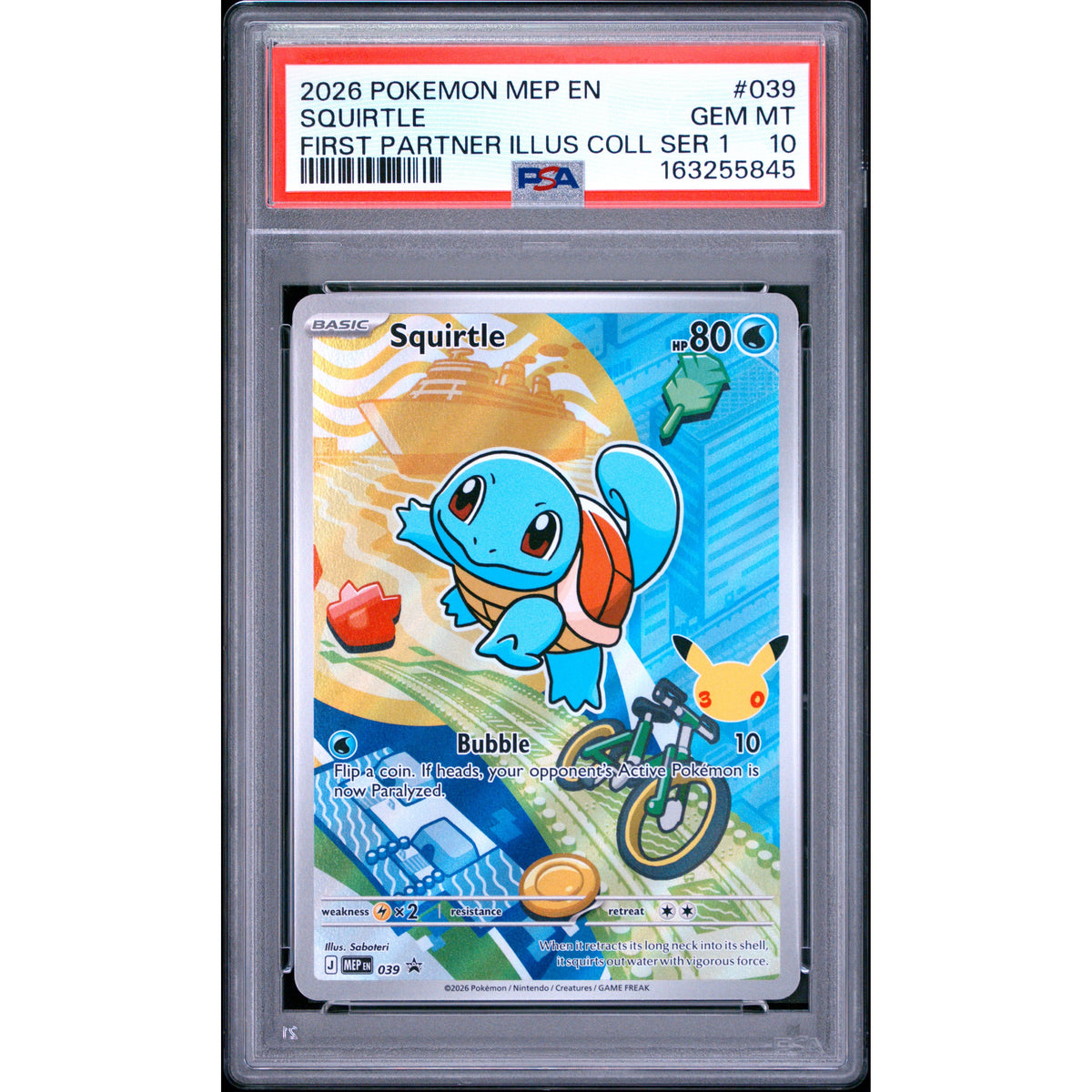 Pokémon TCG: Squirtle #039 PSA 10-163255845