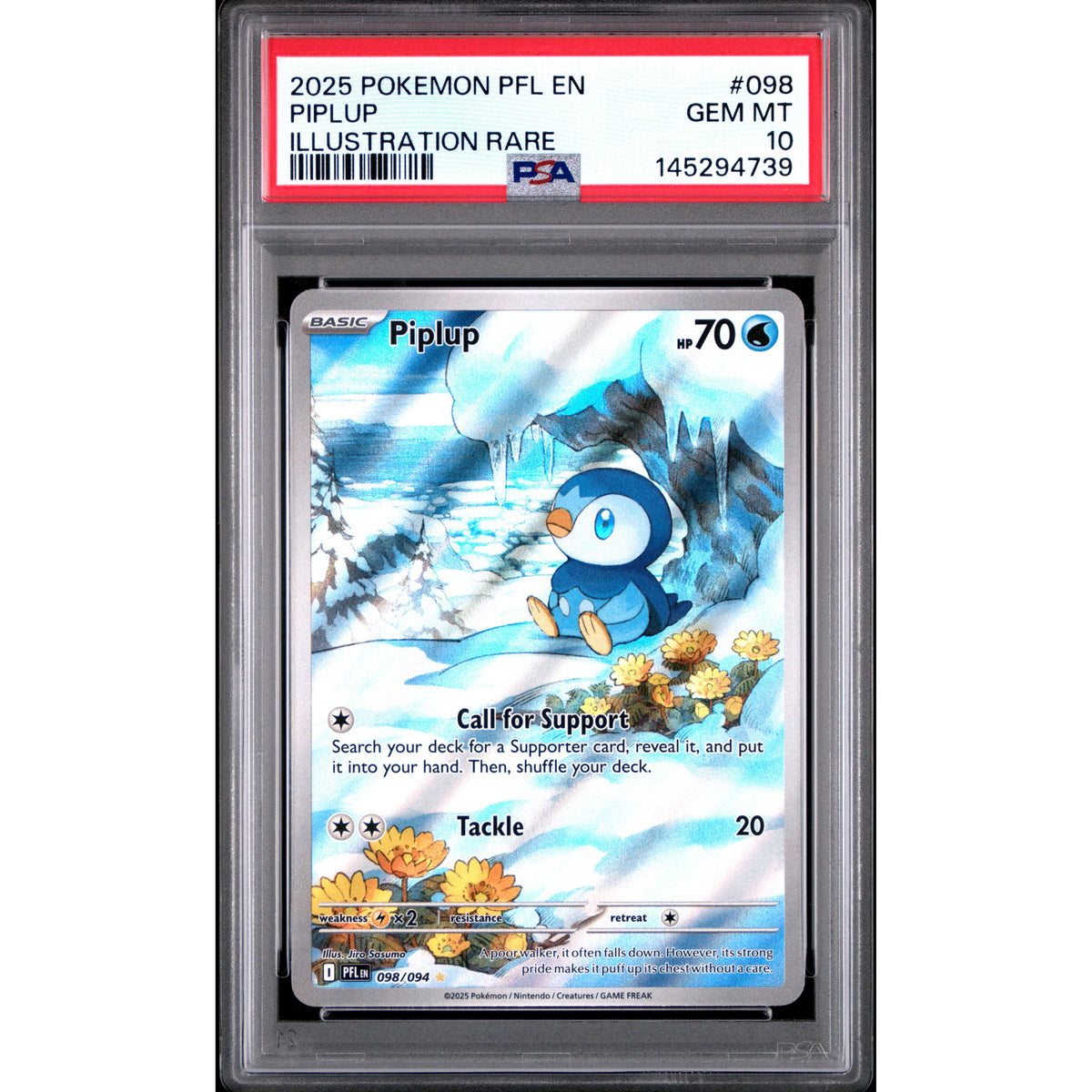 Pokémon TCG: Piplup #098 PSA 10 - Phantasmal Flames-145294739