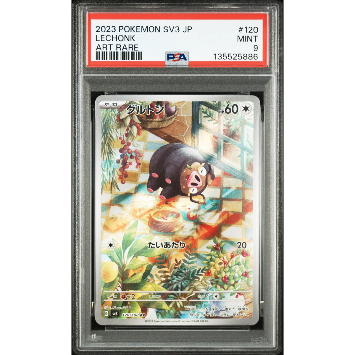 Pokémon TCG: Lechonk #120 PSA 9-135525886