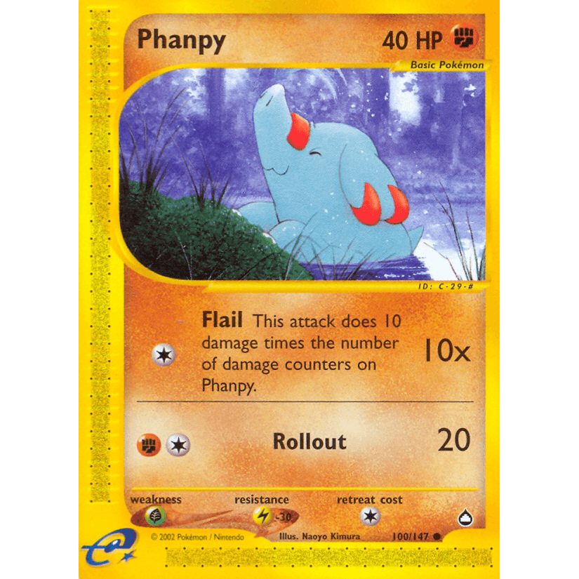 Pokémon TCG, Phanpy (Aquapolis #100)
